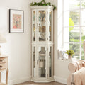 Lighted Corner Curio Cabinet