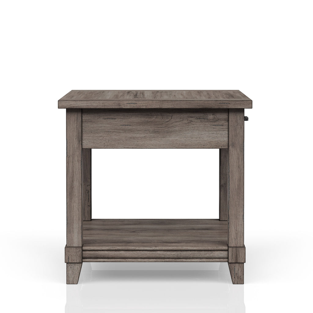 End Table with Storage Drawer & USB Ports