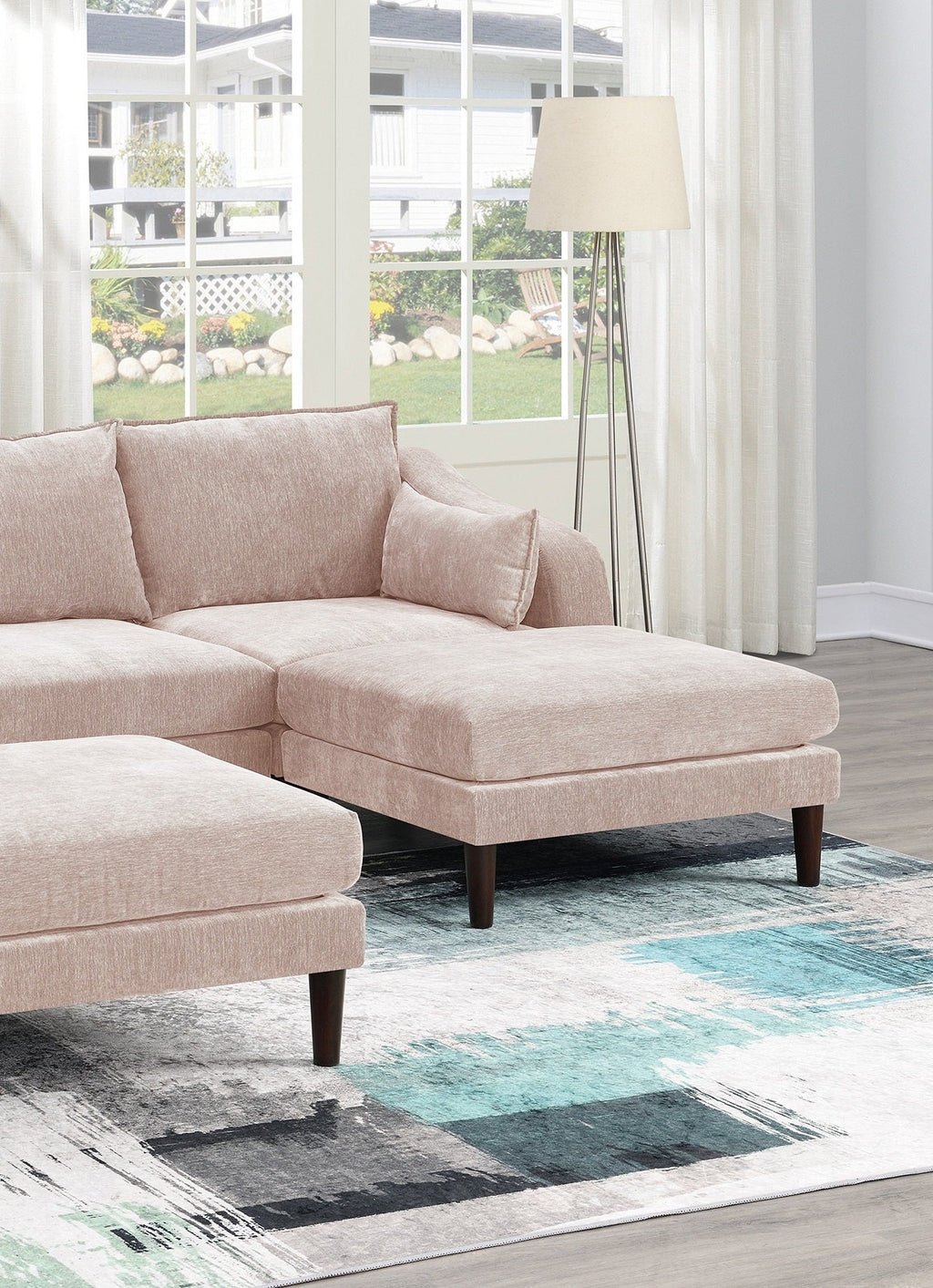 Contemporary 5-Piece Modular Sectional Set