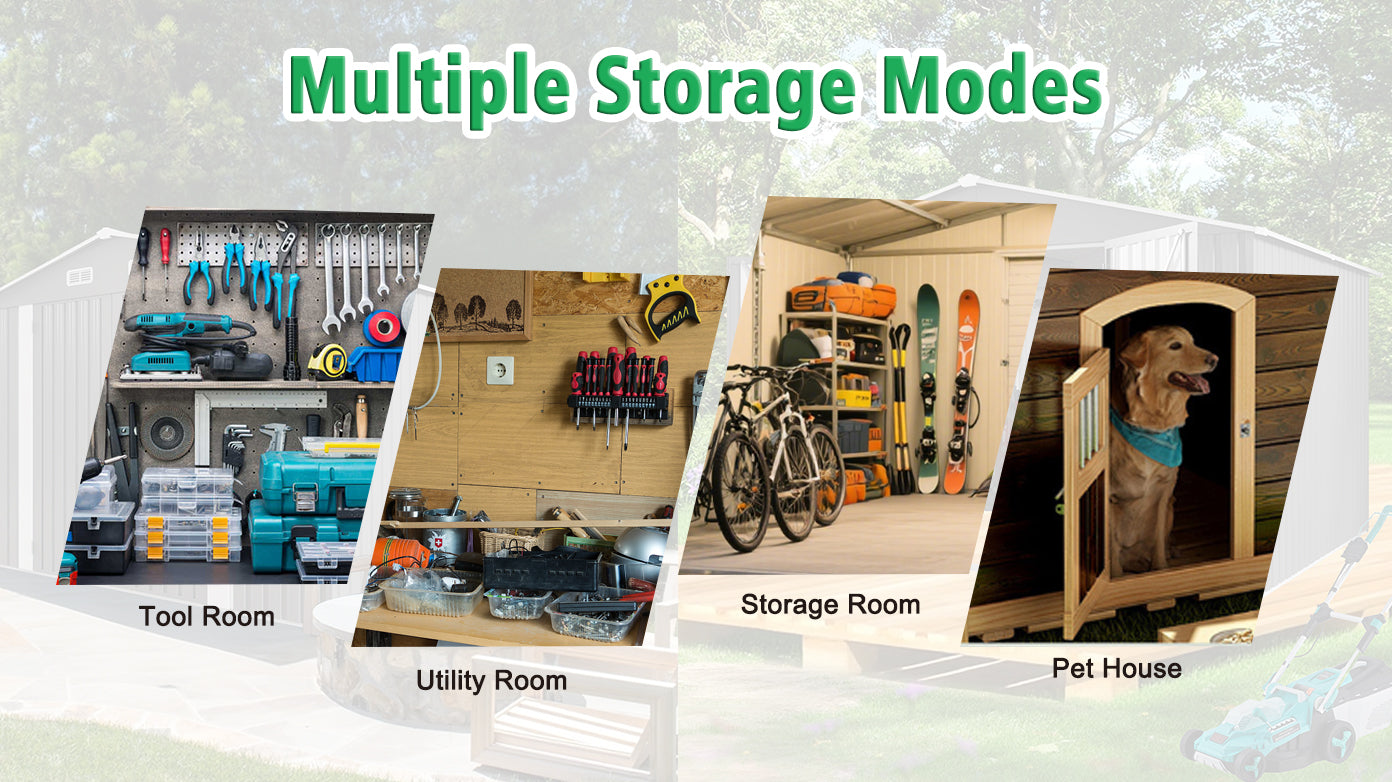 10x12FT Outdoor Storage Shed