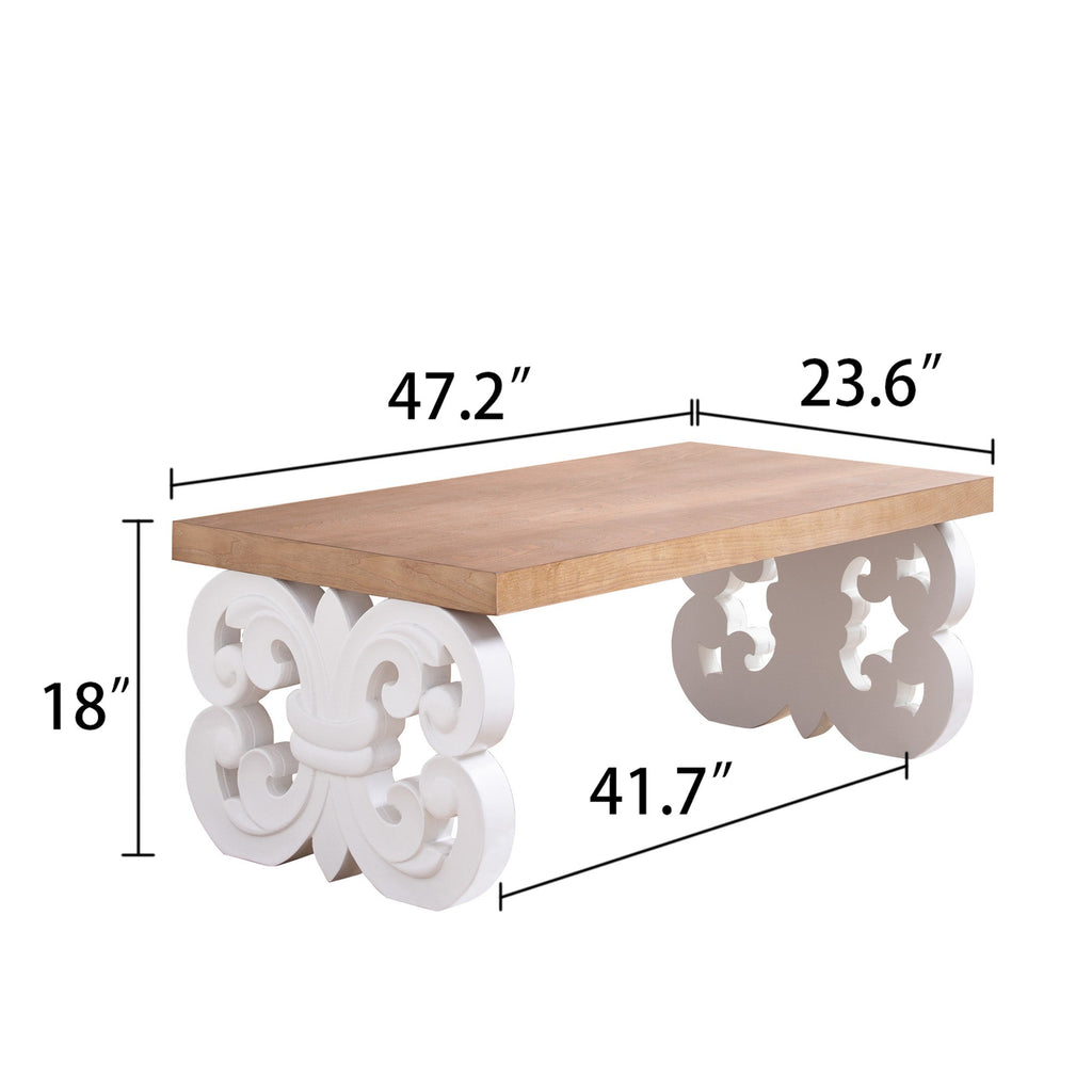 Ornate Wood Coffee Table