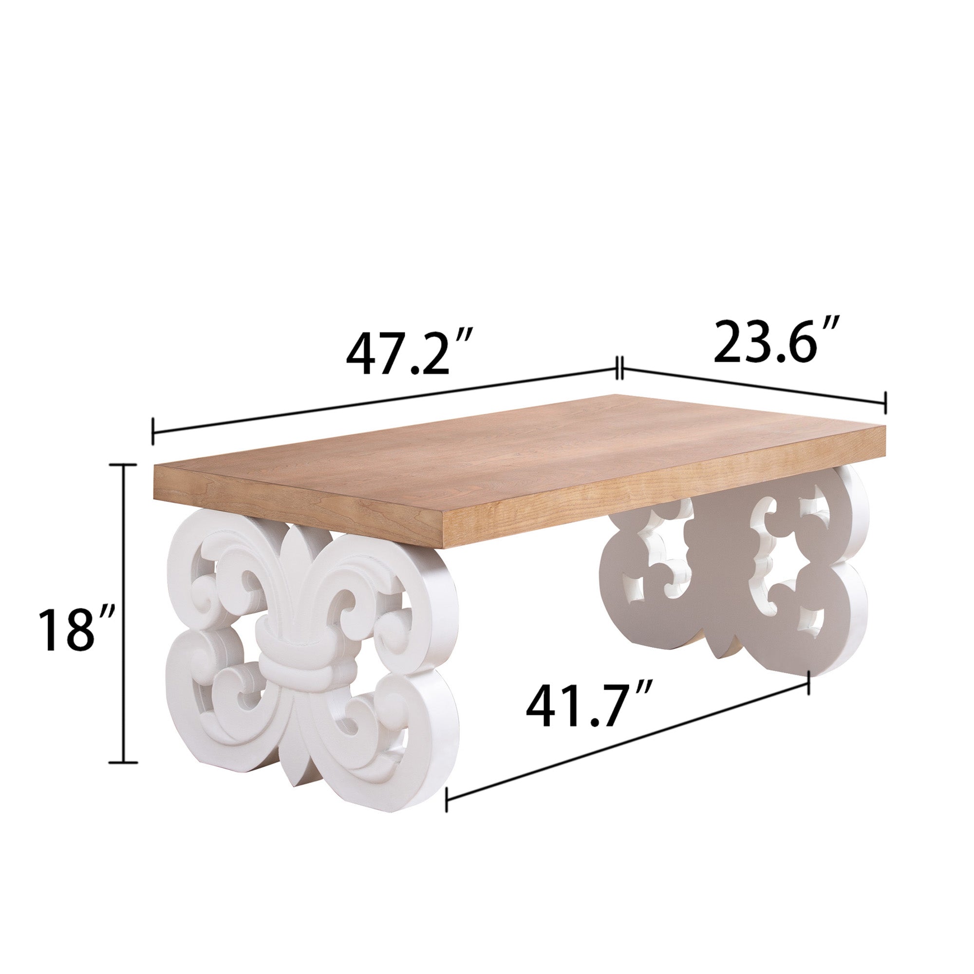 Ornate Wood Coffee Table