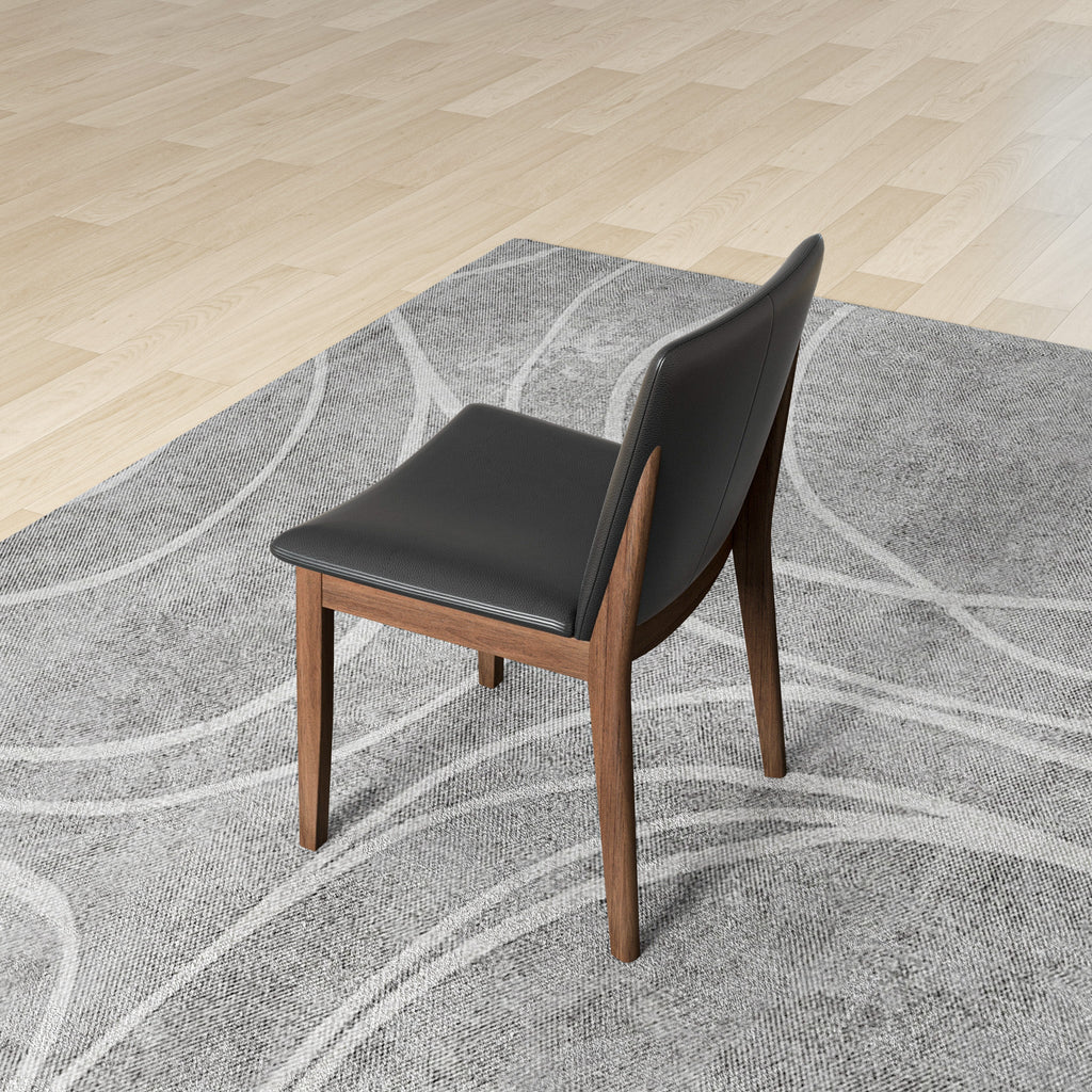 Laura Mid-Century Modern Solid Wood Dining Chair Set of 2