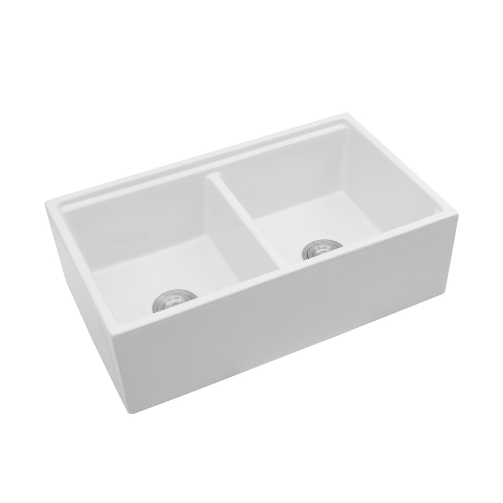 White Farmhouse Sink Workstation