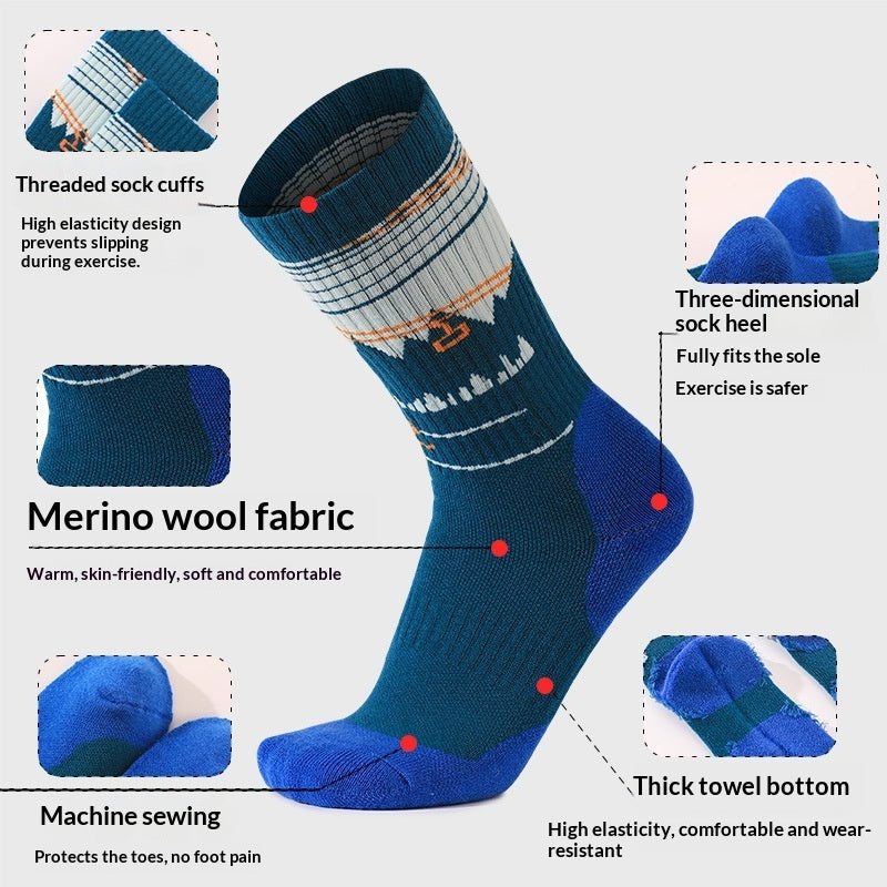 Thickened Terry Outdoor Hiking Socks For Women