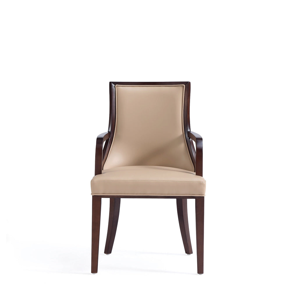 Grand Wood Upholstered Armchair