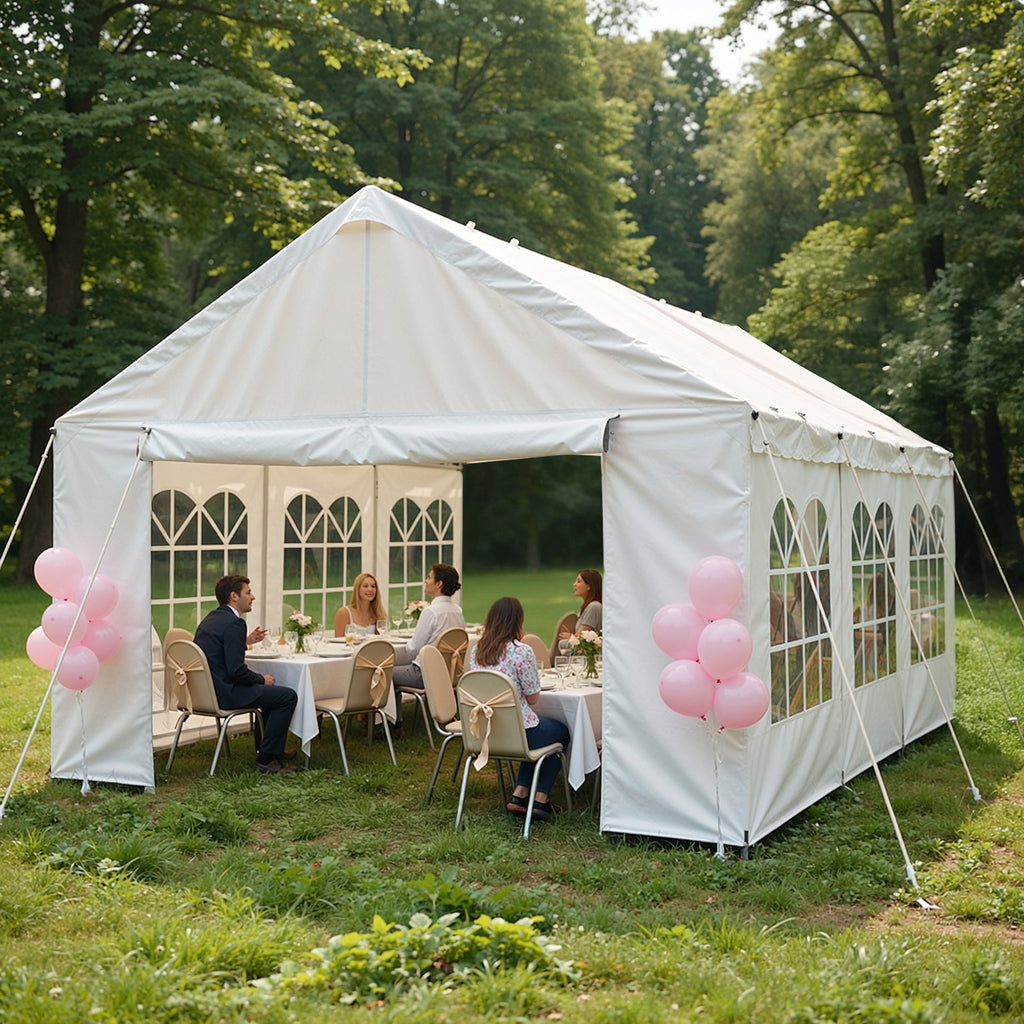 10'x20' Carport Canopy Party Tent with Removable Sidewalls