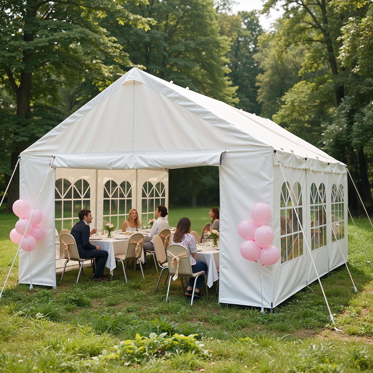 10'x20' Carport Canopy Party Tent with Removable Sidewalls