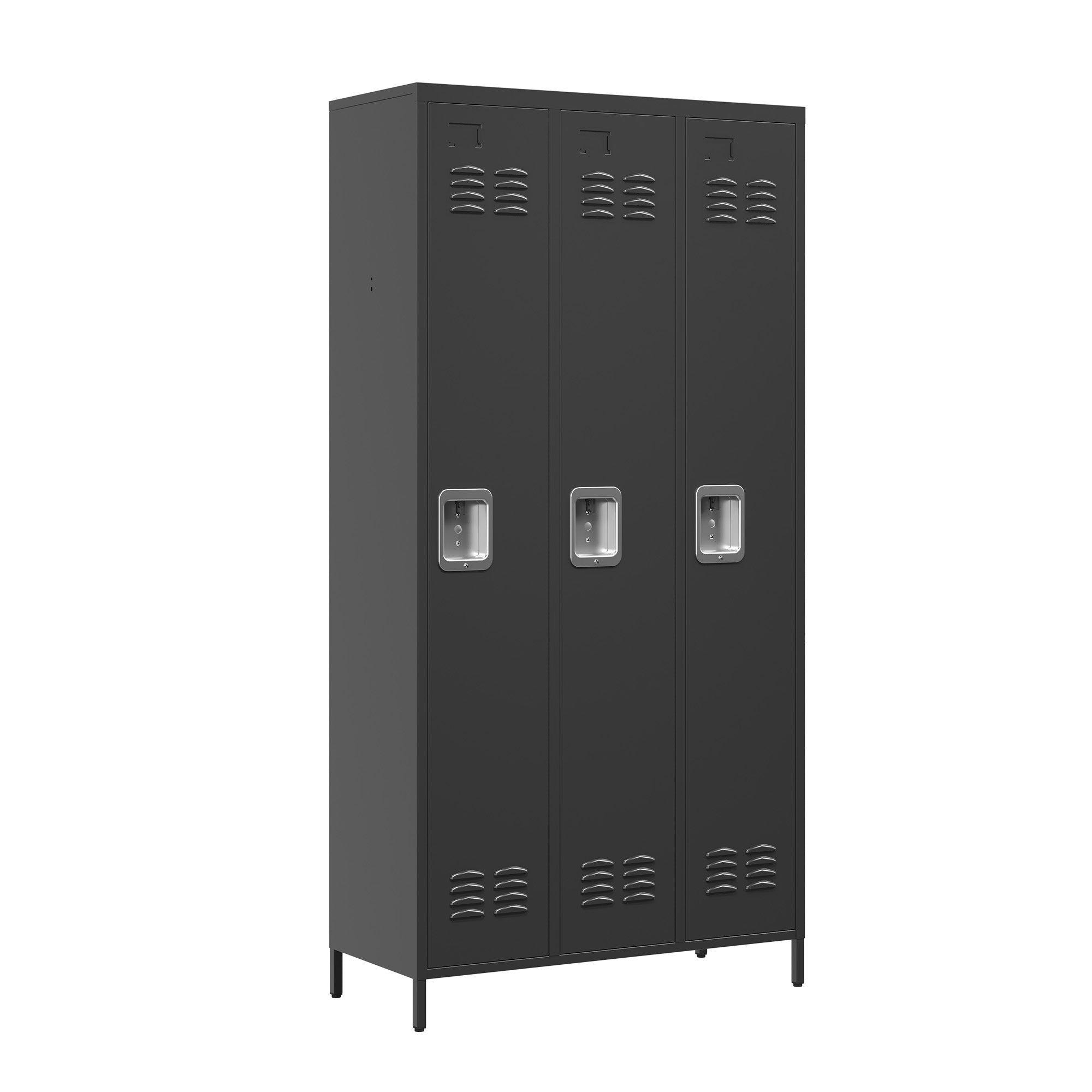 3 Door 72"H Metal Lockers With Lock for Employees
