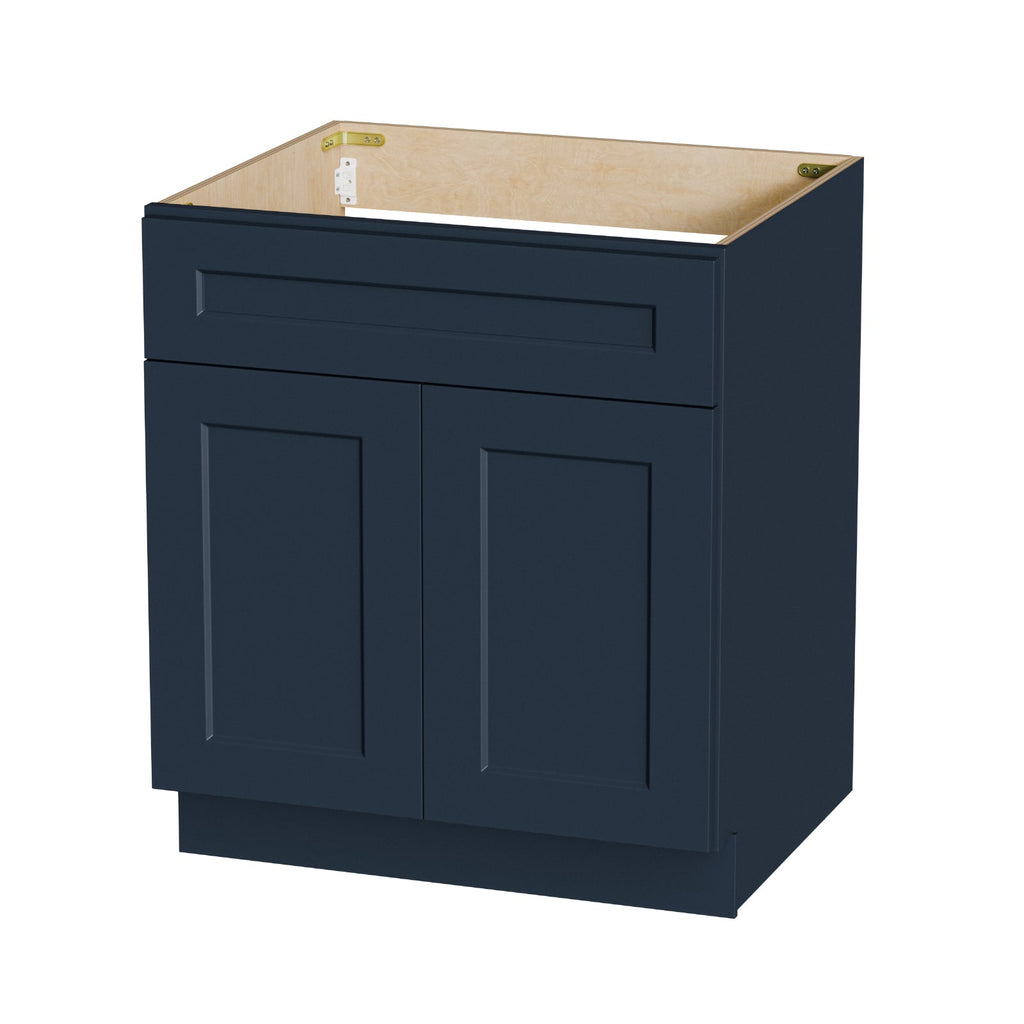 Shaker RTA 30" Kitchen Sink Base Cabinet, Painted