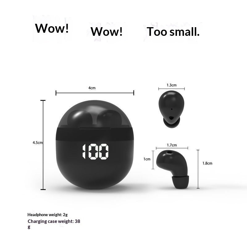 New Bluetooth In-ear Digital-display Wireless Earbuds With Ultra-long Battery Life