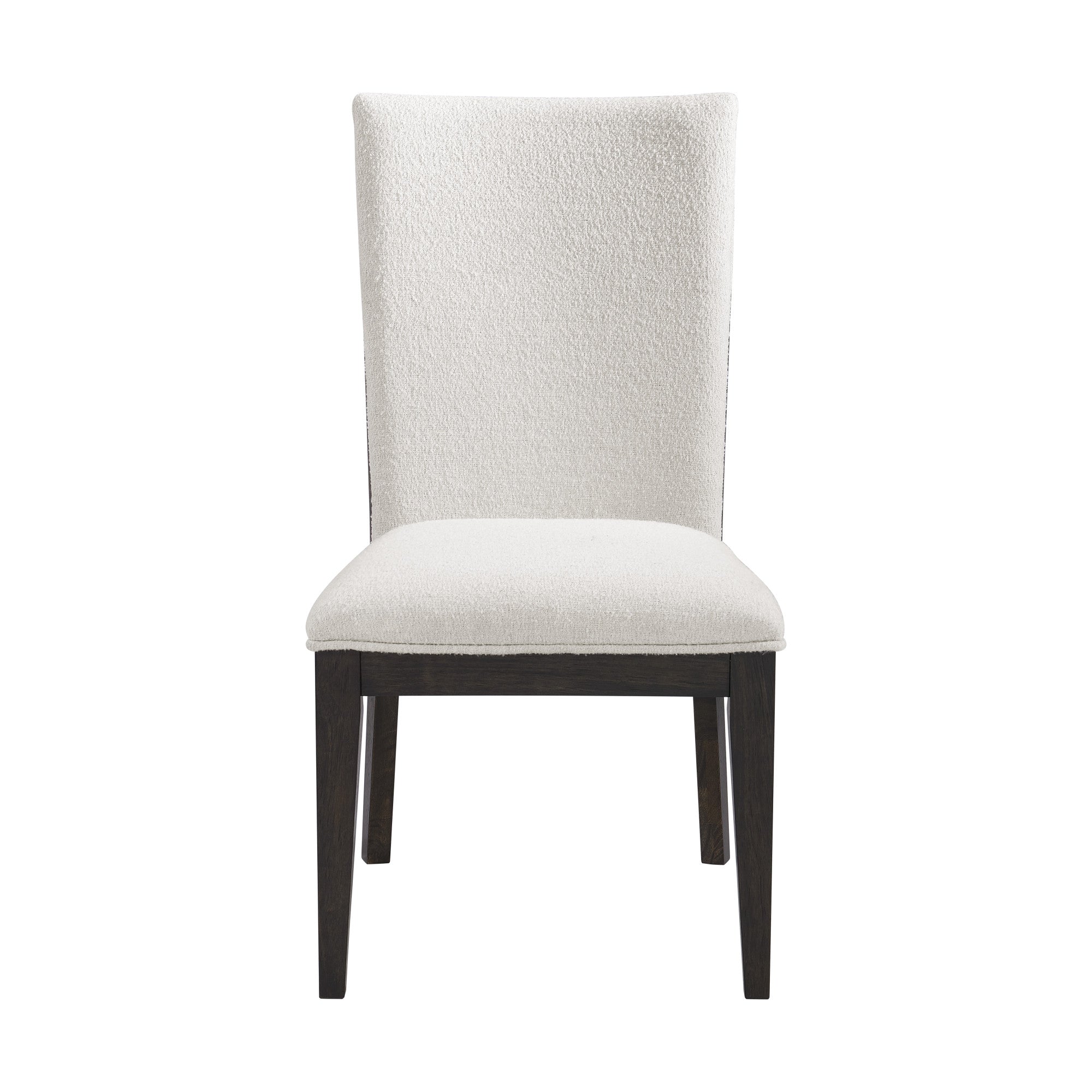 Brown Upholstered Dining Chairs, Set Of 2