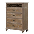 Simple Contemporary 1pc Chest of Drawers Rustic
