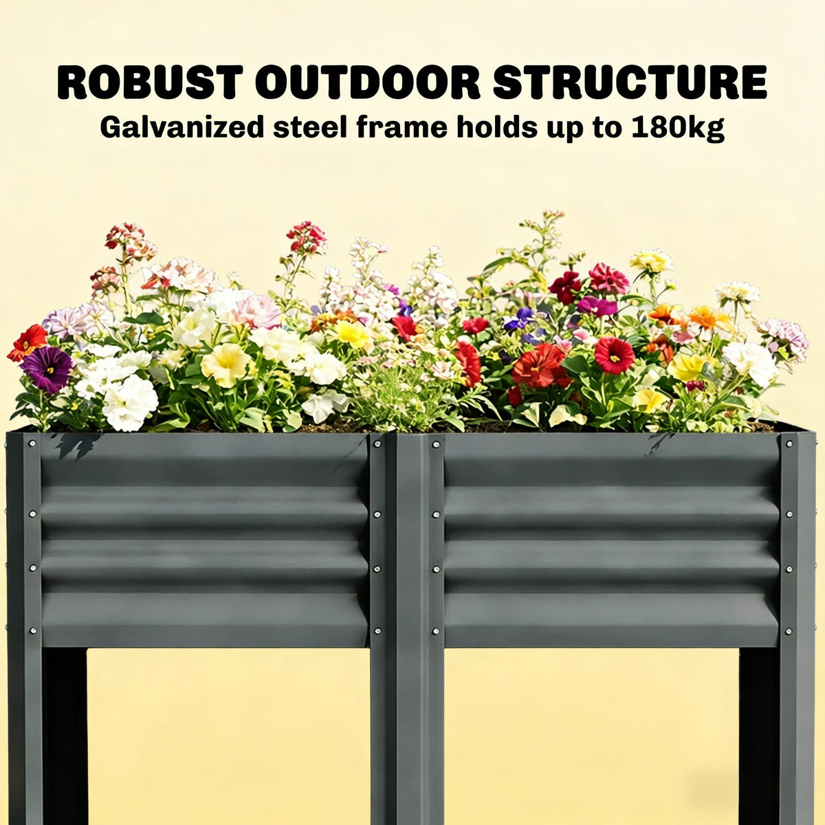 Patio Planter Box: Outdoor Elevated Garden Bed