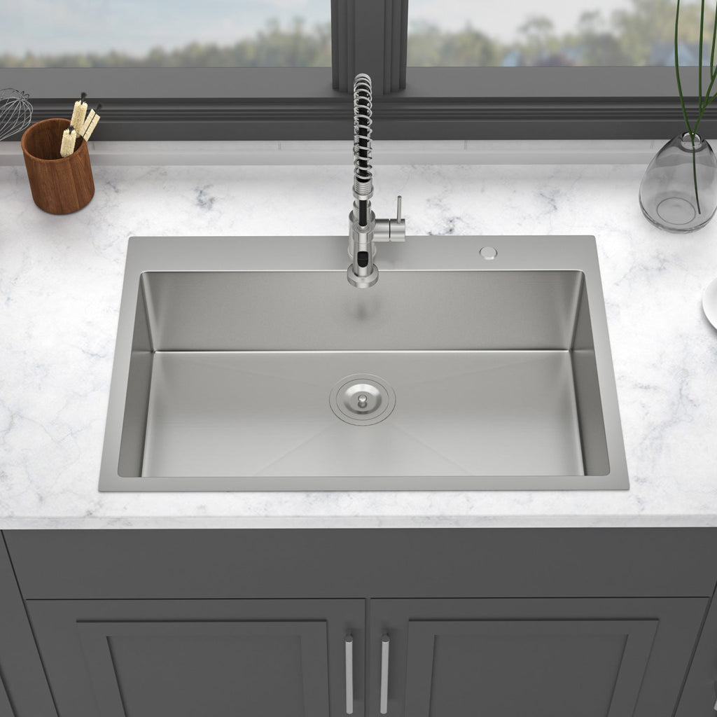 33 Inch Topmount Stainless Steel Kitchen Sink