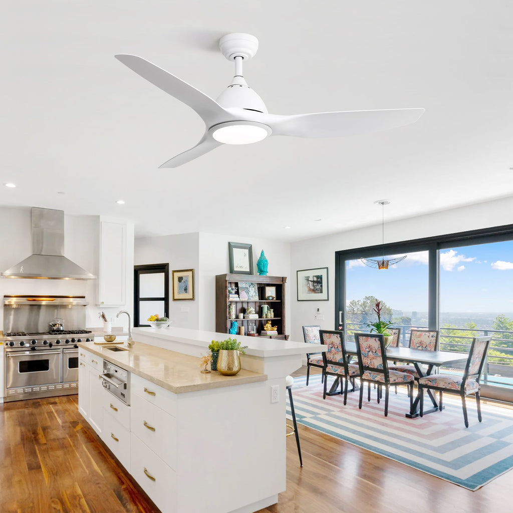 52 Inch Modern Ceiling Fan with 22W LED Light