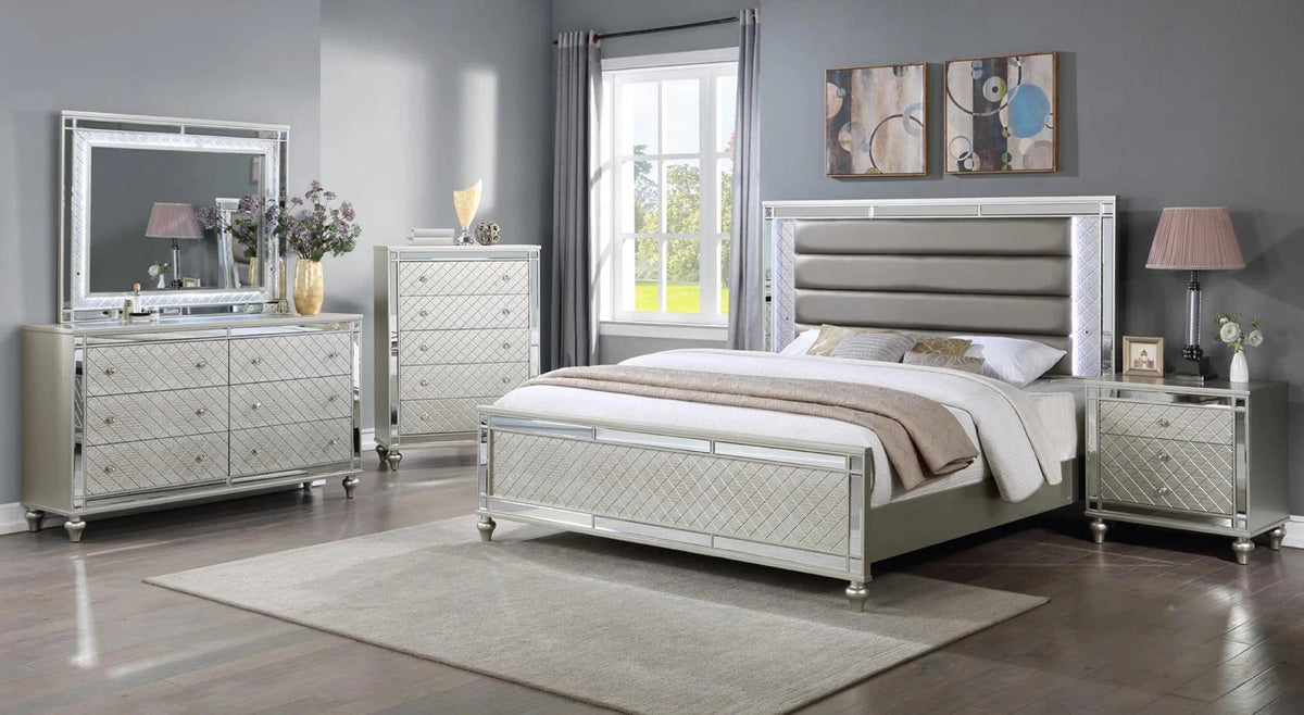 Glam 6-Drawer Bedroom Dresser