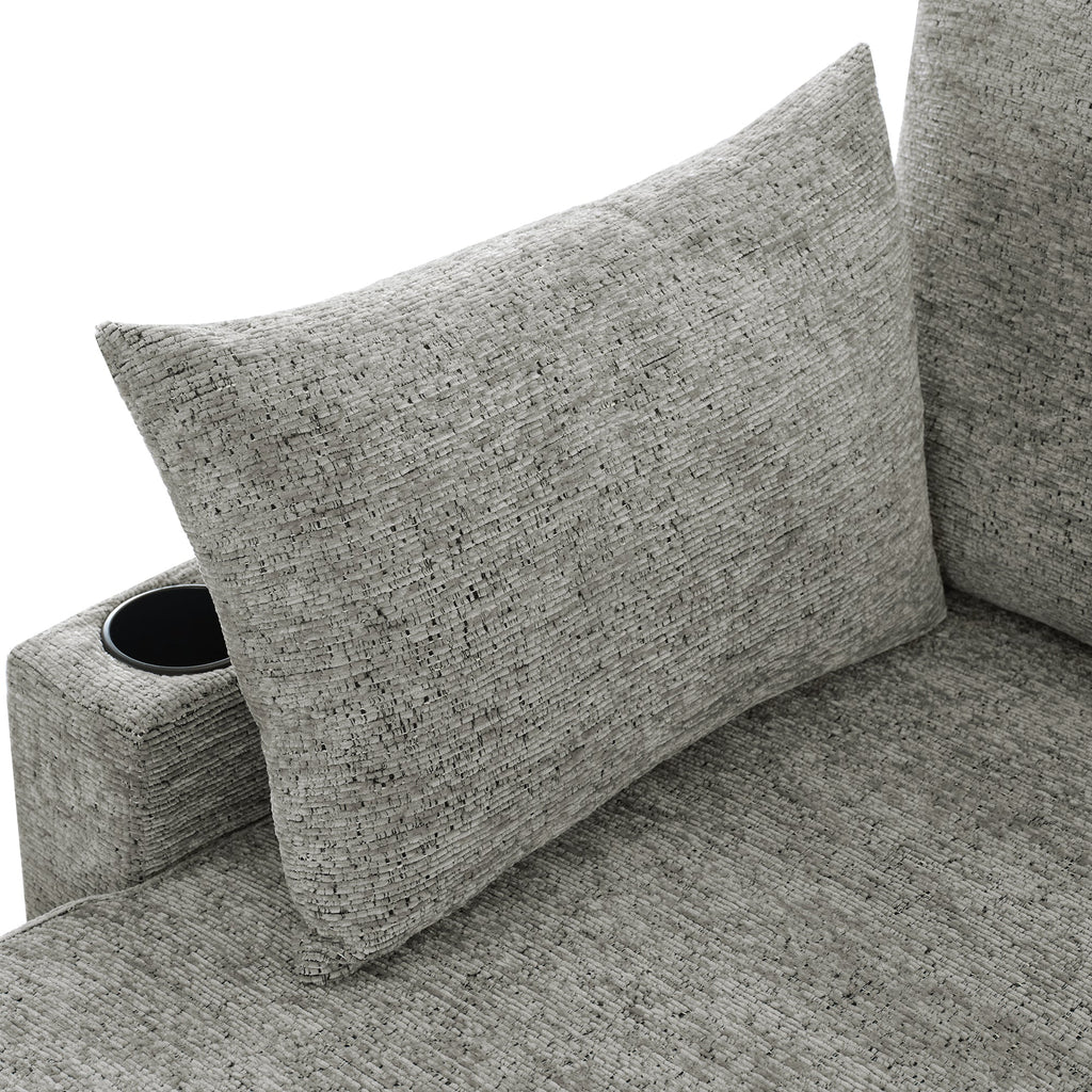 Versatile U-Shaped Sectional Sofa Bed