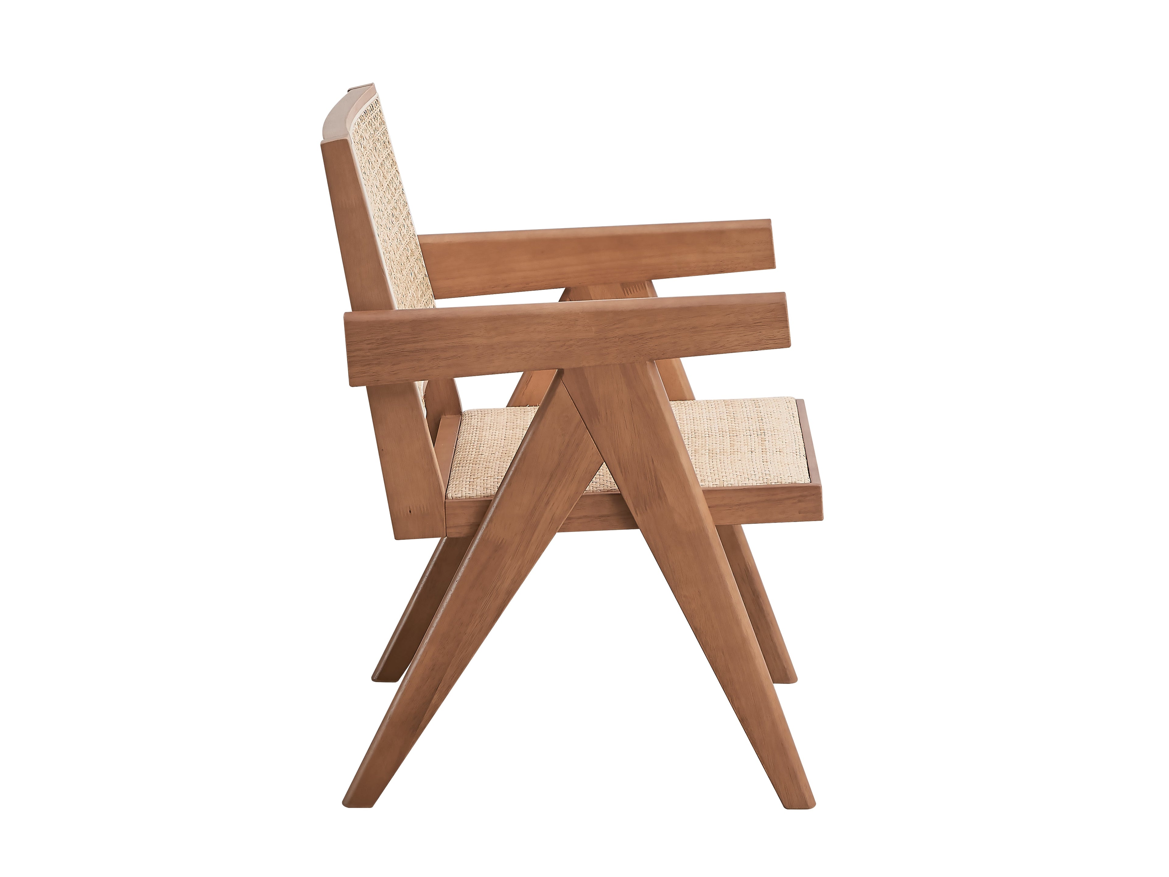 3-Piece Solid Wood Accent Chair Set and Matching End Table