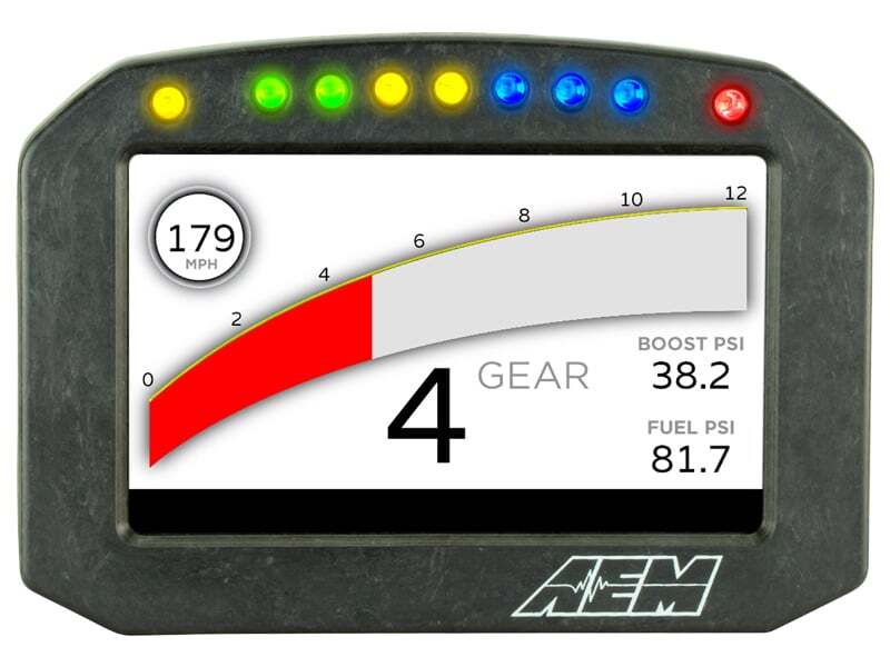 AEM CD-5L Carbon Logging Flush Digital Dash Display 30-5601F