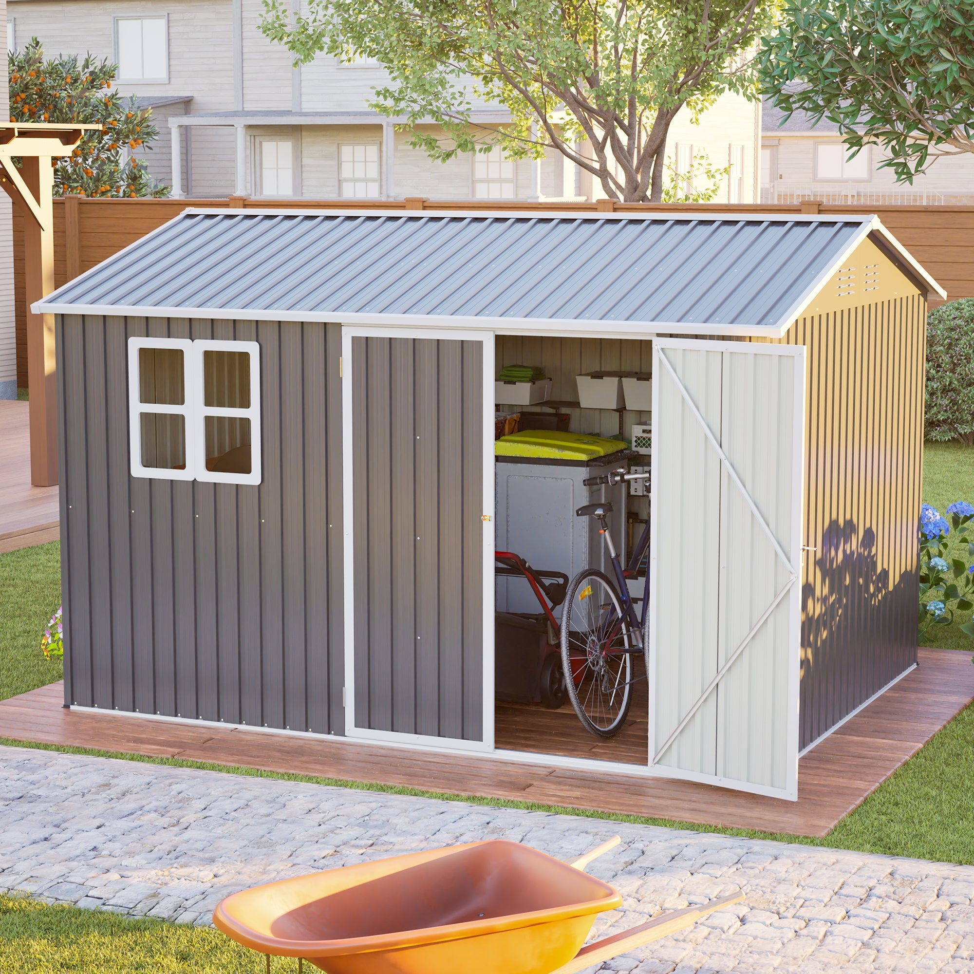 10'x8' Oversized Steel Storage Shed