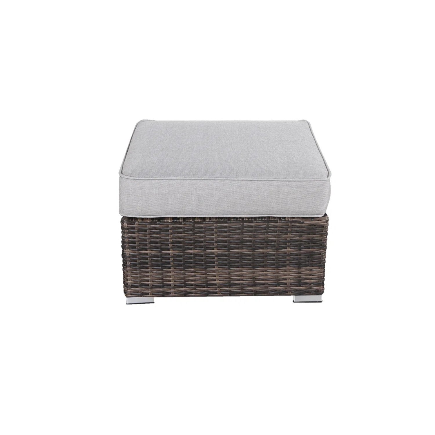 Outdoor Ottoman with Cushion – Fully Assembled