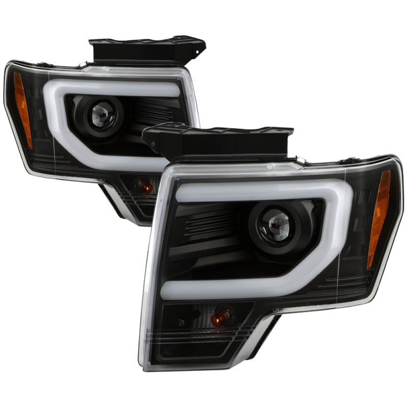 Spyder Ford F150 13-14 Xenon Model Only Light Bar Projector Headlights Black PRO-YD-FF15013PL-BK 5087591