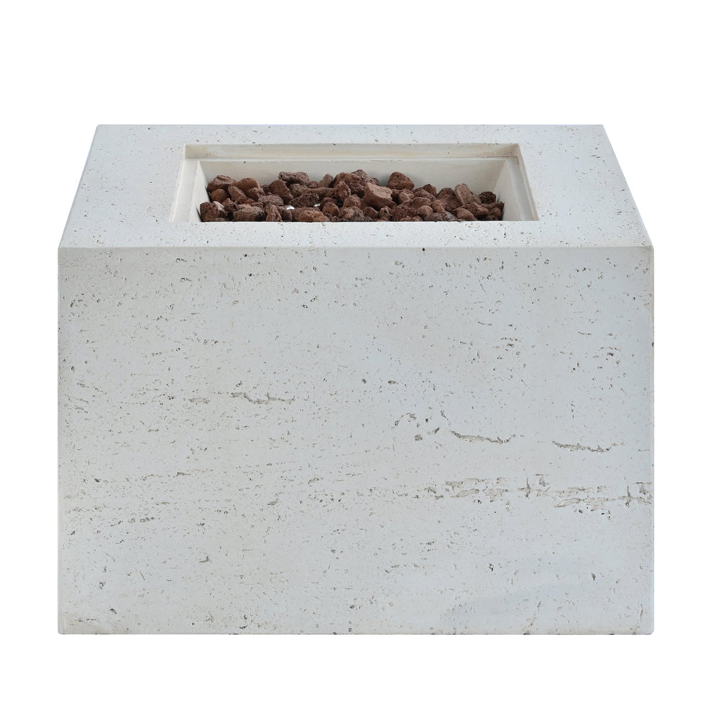 U_Style MGO Outdoor Square Fire Pit Table