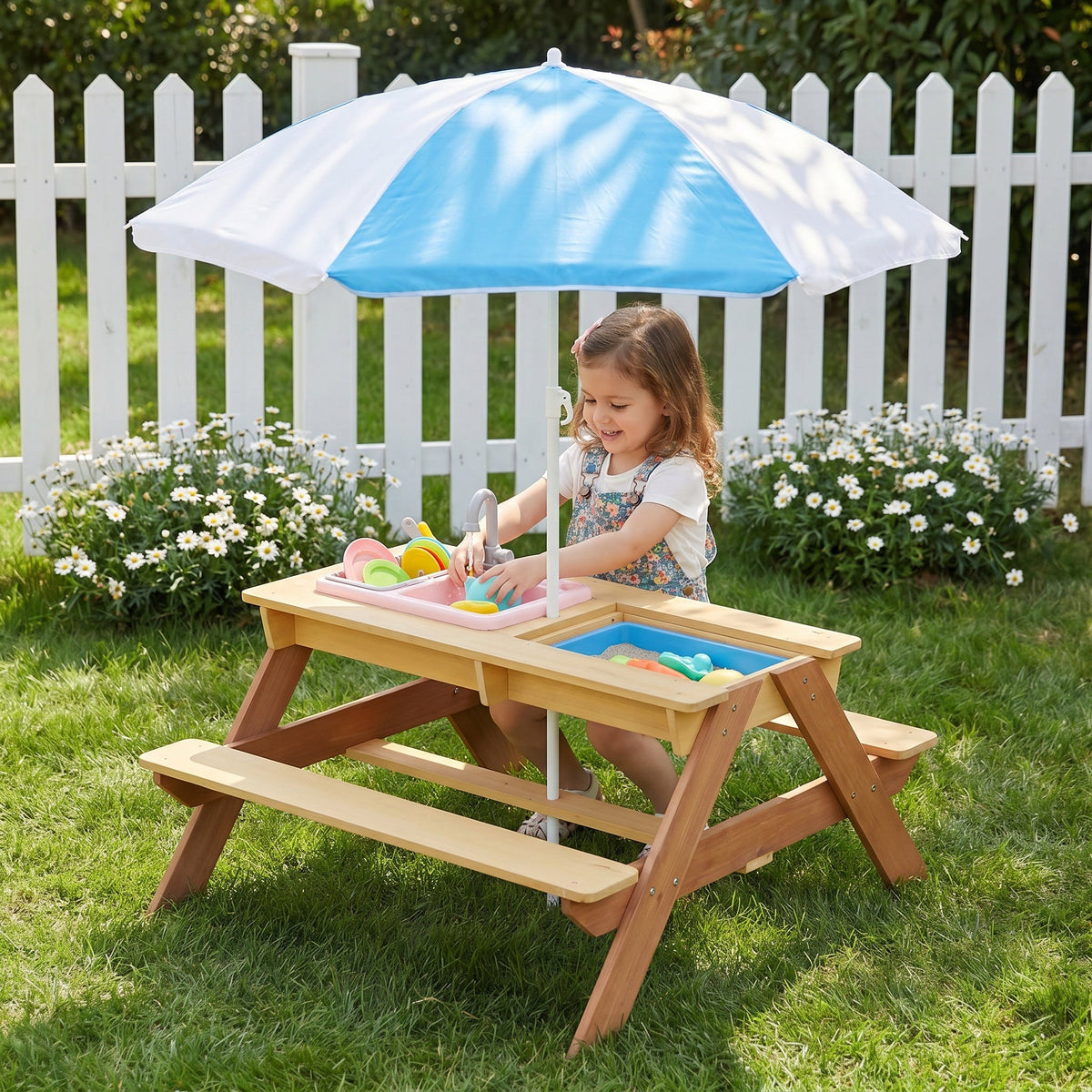 Wooden Kids Picnic Table