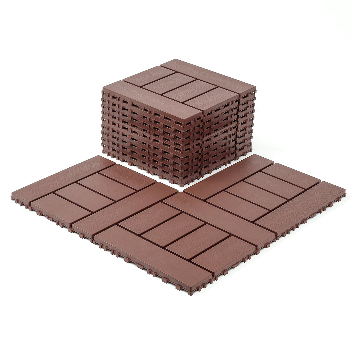 H Style 12 Inch Balcony Deck Tiles