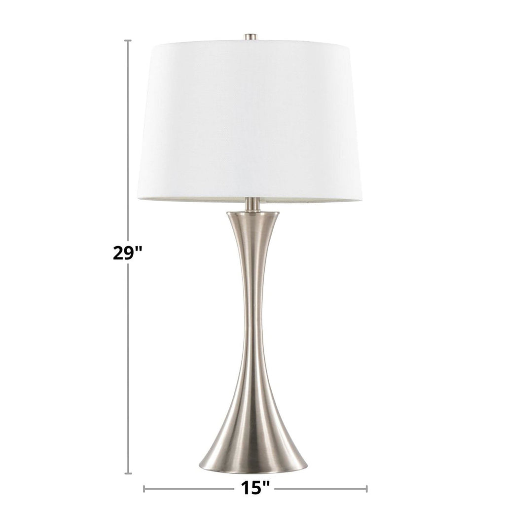 29" Contemporary Metal Table Lamp