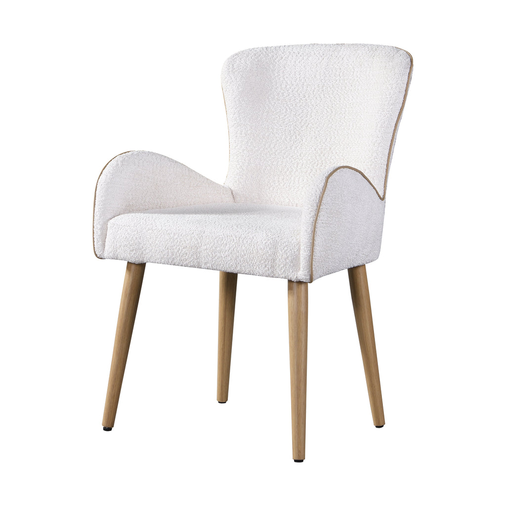 Qwin Beige Boucle Side Chair