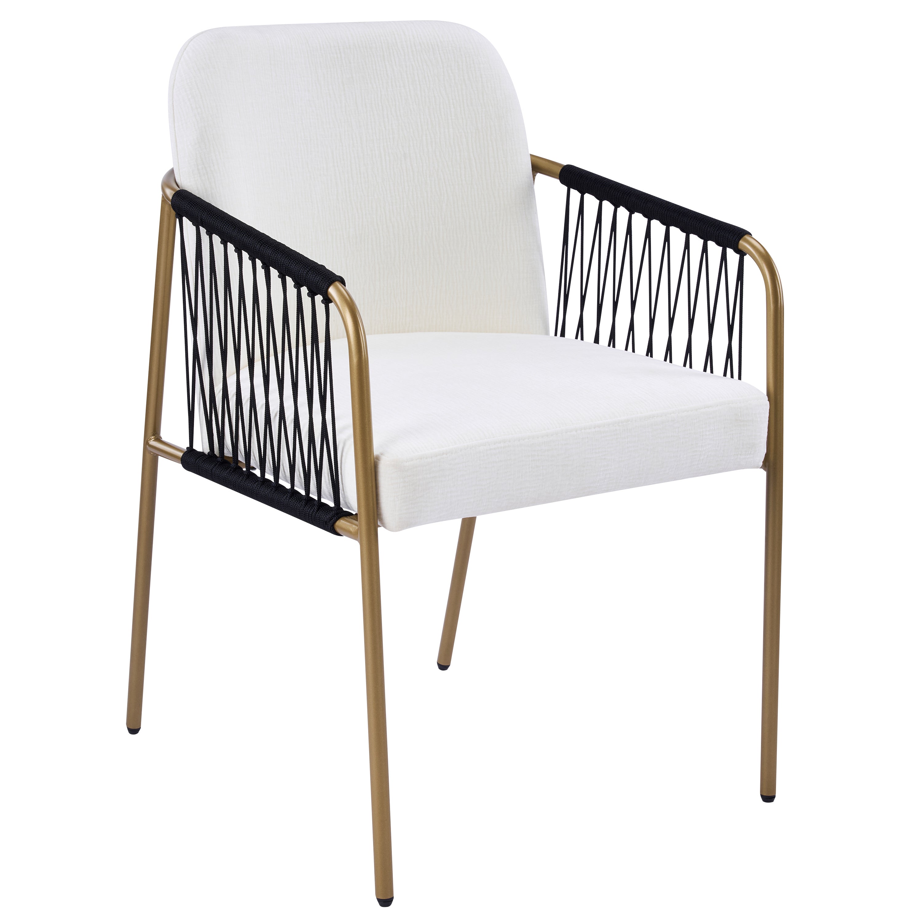 Modern Glam Upholstered Dining Chairs (Set of 2)