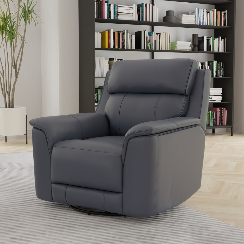 Oslo Manual Glider Recliner in Sapphire