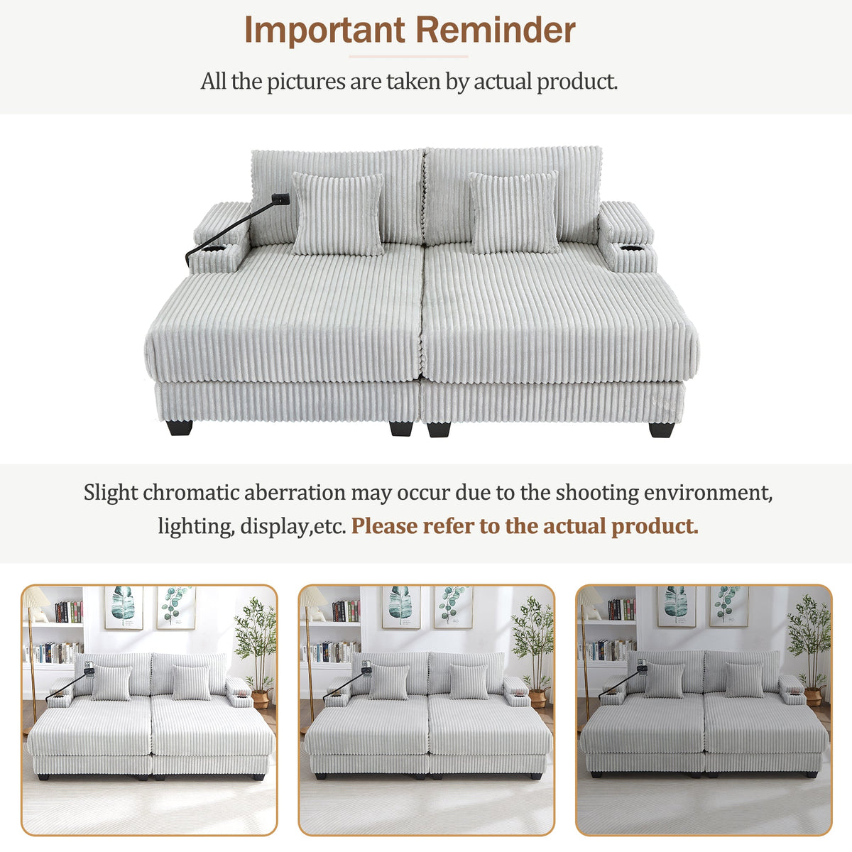 Modern Chaise Sofa 75.5" Chaise Lounge