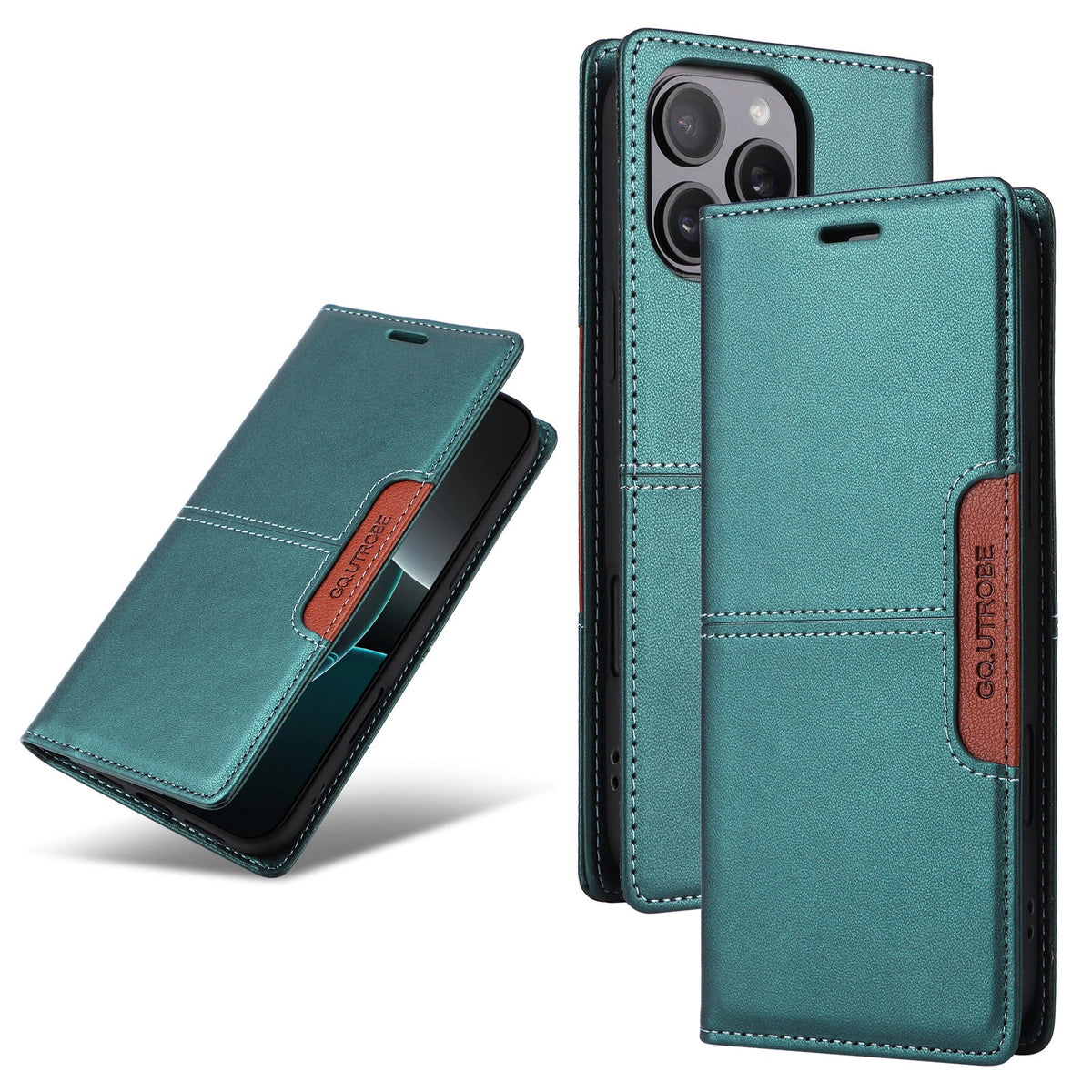 Anti-theft Card-Slotted Business Leather Case Light Luxury Skin-Feel Phone Case