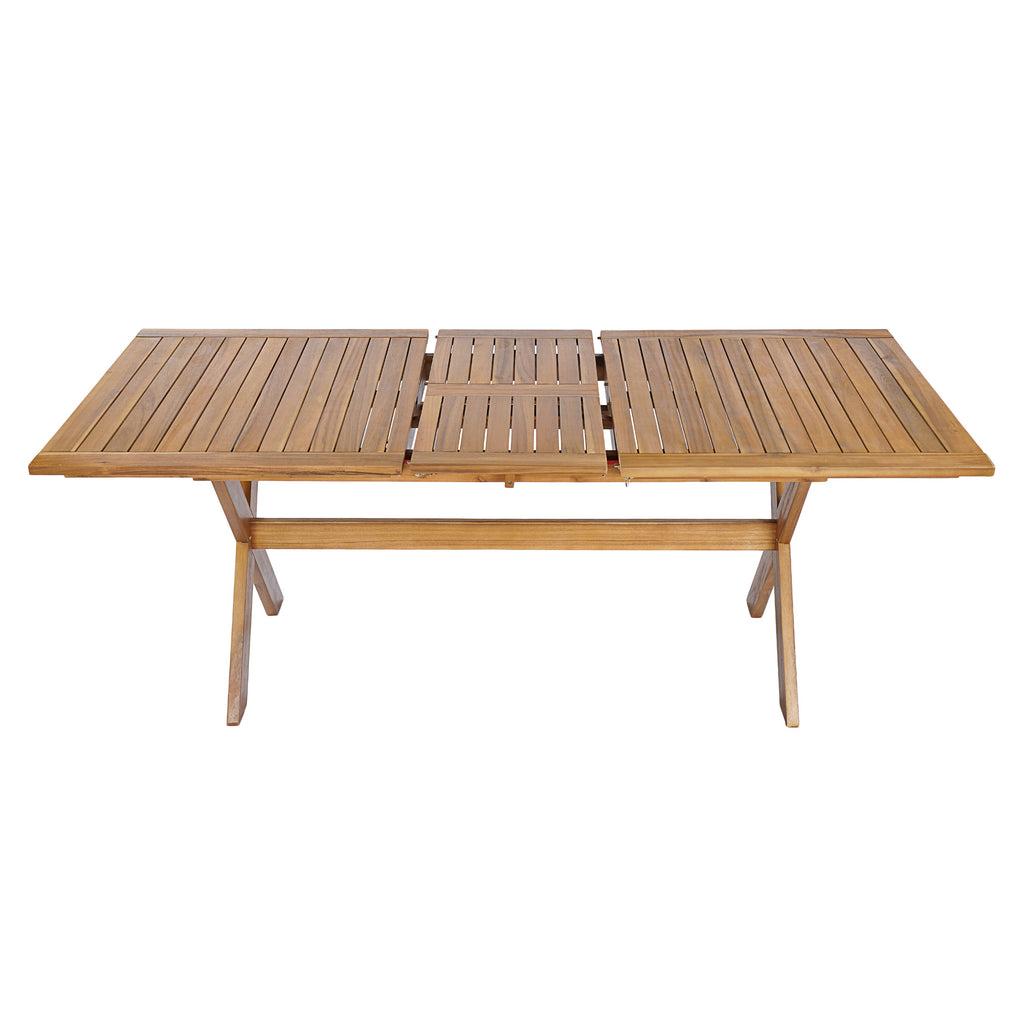 7 Piece Acacia Wood Outdoor Dining Set