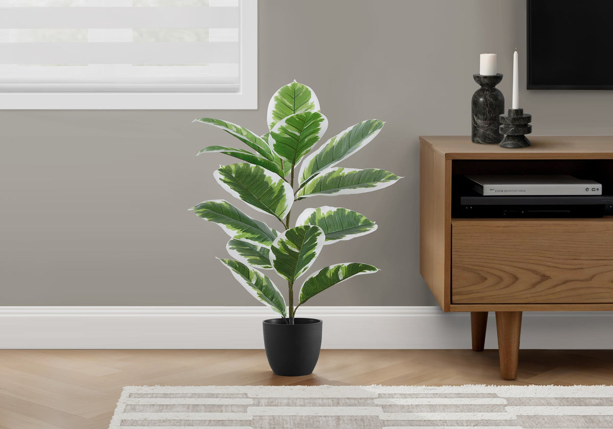 27" Tall Artificial Rubber Plant