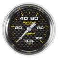 Autometer Marine Carbon Fiber 2-1/16in 100 PSI Digital Stepper Motor Fuel Pressure Gauge 200850-40
