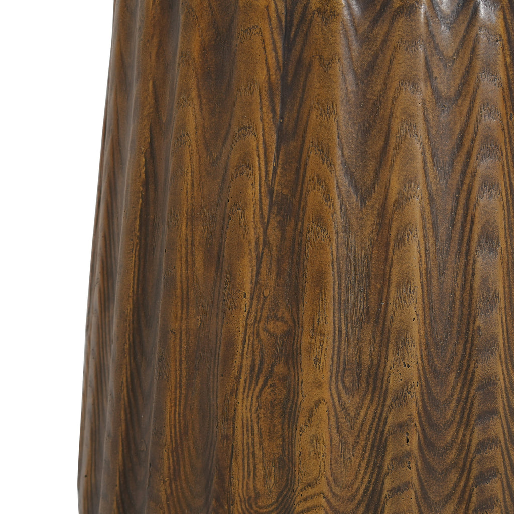 MGO Outdoor Indoor Side Table - Durable Tree Stump Style