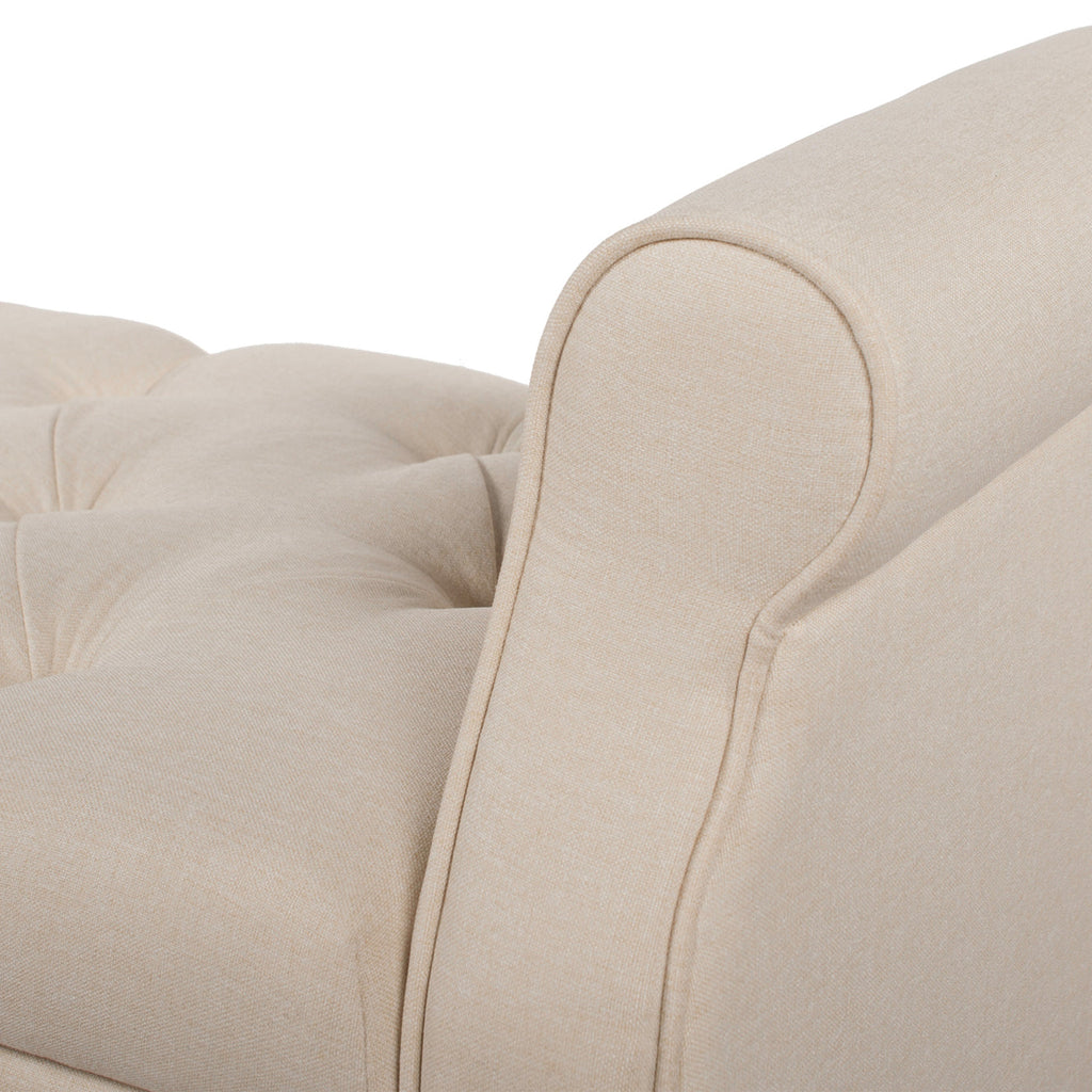 Jacqueline 57.5" Tufted Roll Arm Storage Bench
