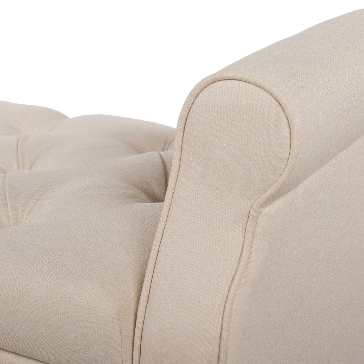 Jacqueline 57.5" Tufted Roll Arm Storage Bench