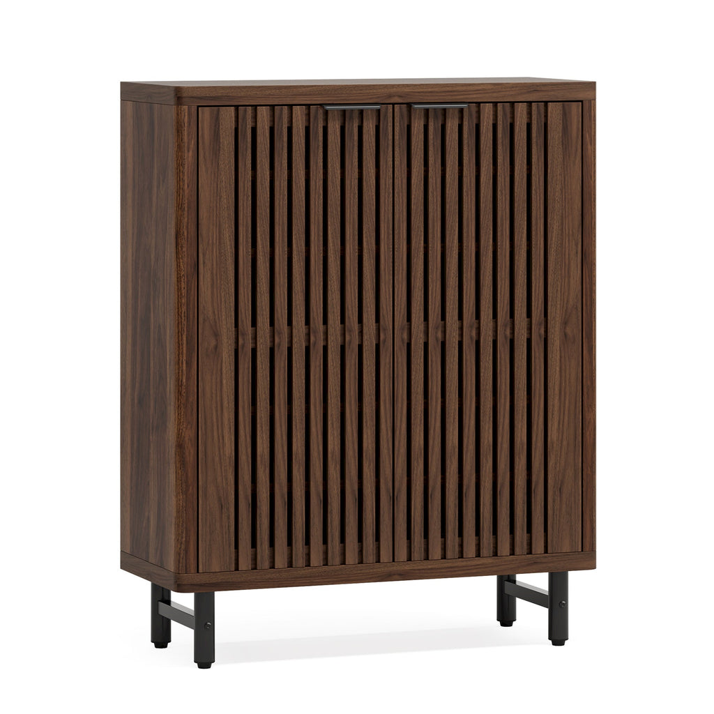 33.46" Modern Dark 6-Tier Shoe Cabinet