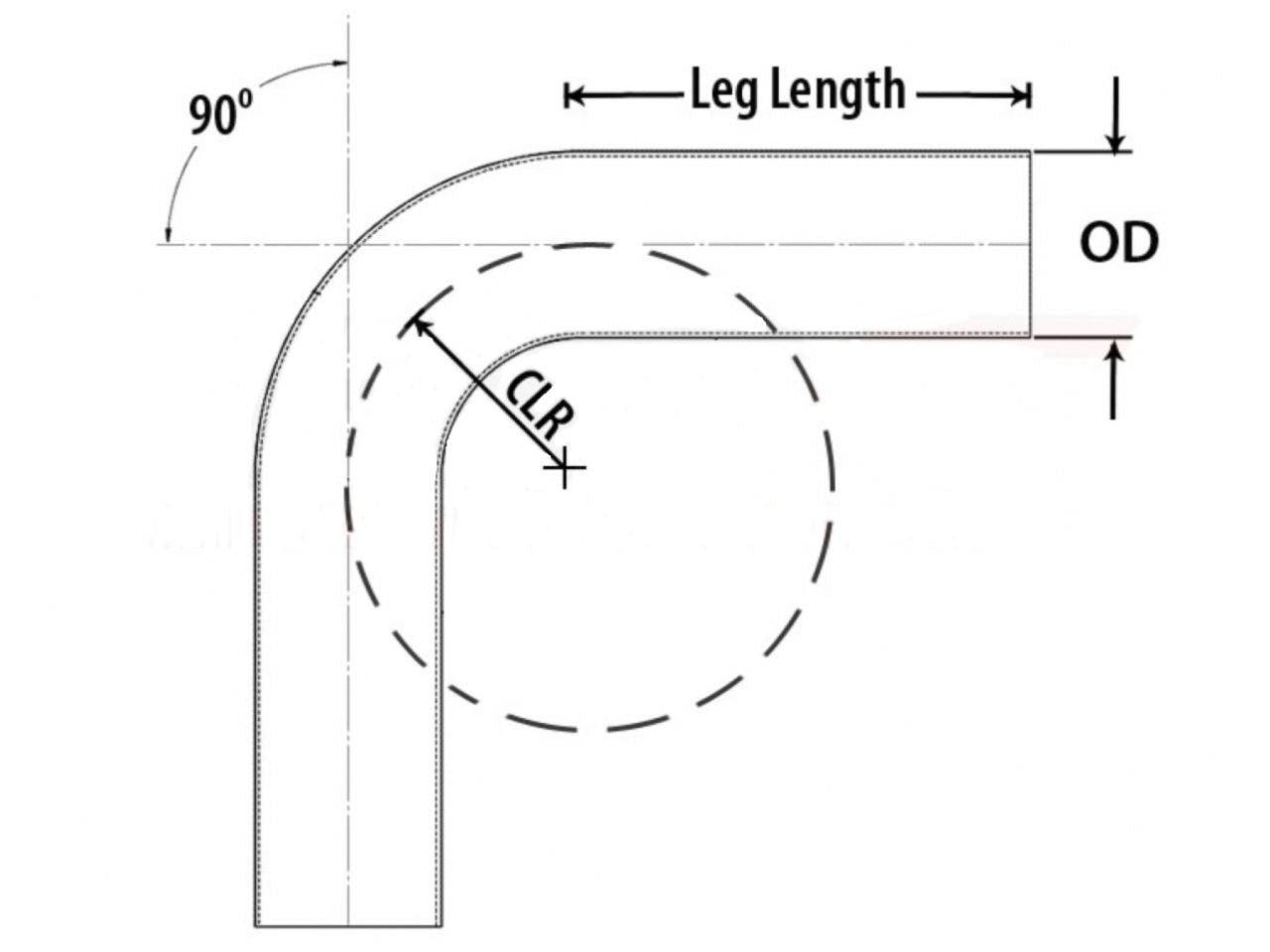 HPS Performance Products HPS 1-3/8" OD 90 Degree Bend 6061 Aluminum Elbow Pipe Tubing 16 Gauge, Mandrel Bent, Mill Finish