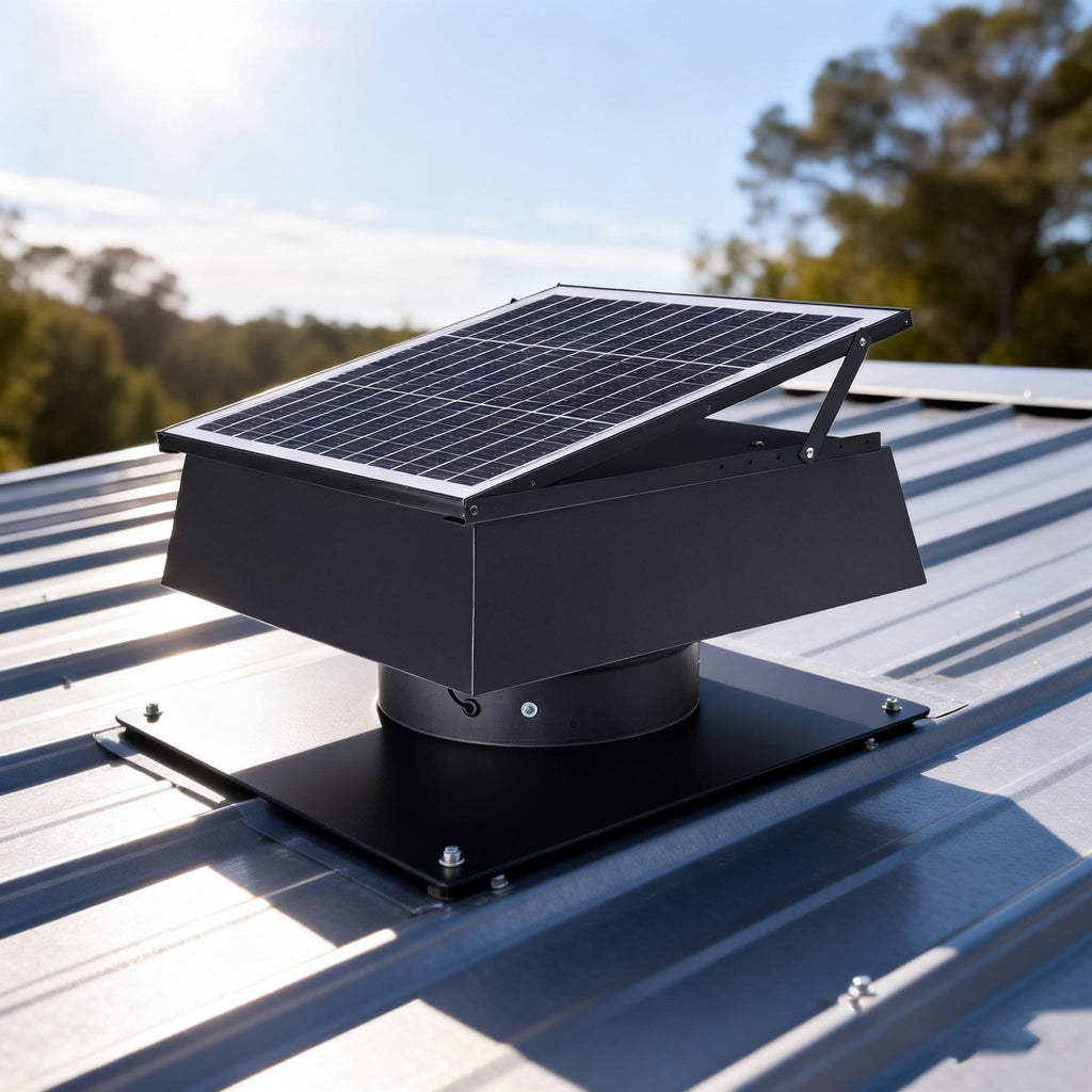 12 Inch Trapezoidal Adjustable Solar Roof Vent Fan