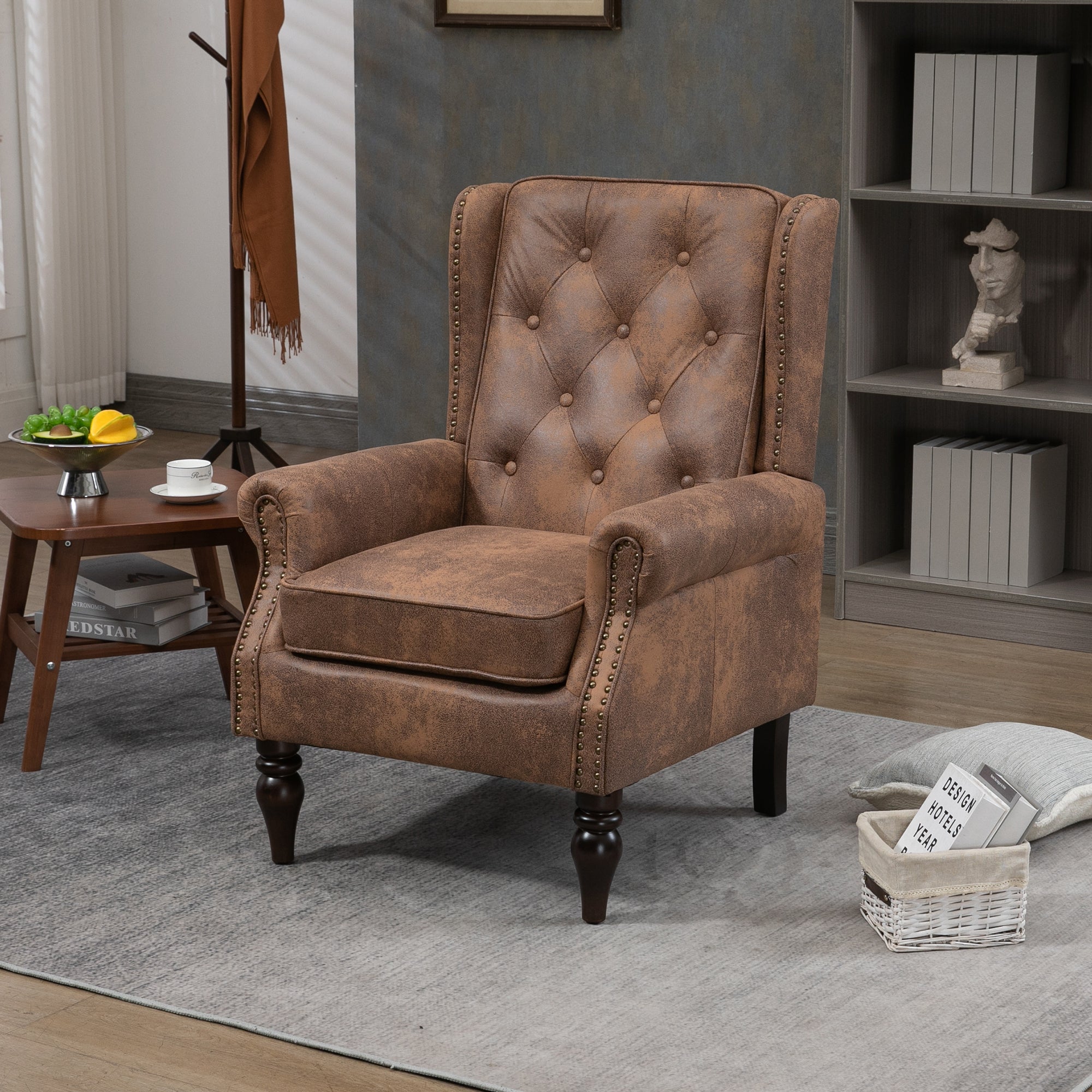 Wood Frame Armchair - Modern Accent Chair