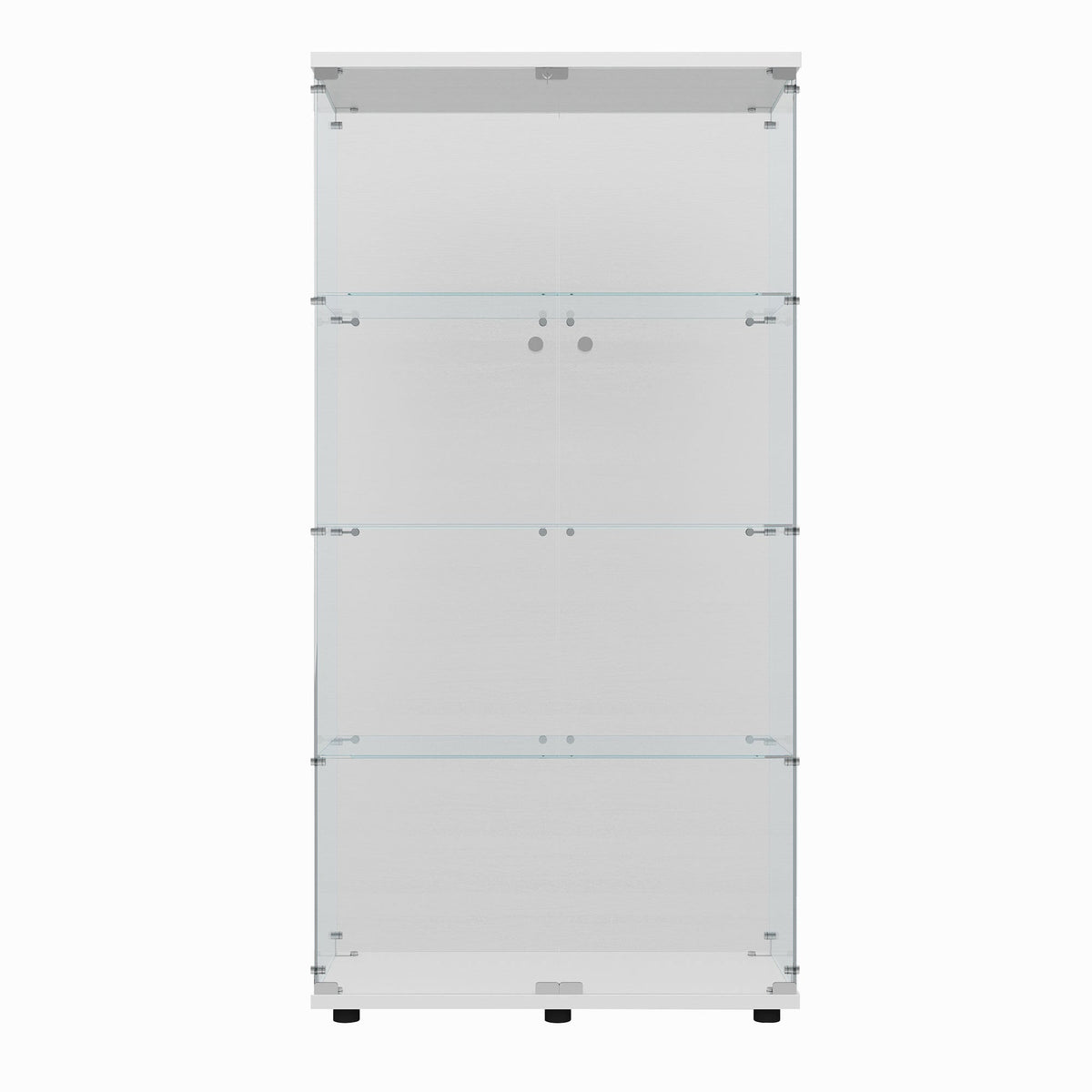 Tempered Glass Display Cabinet with Adjustable Features