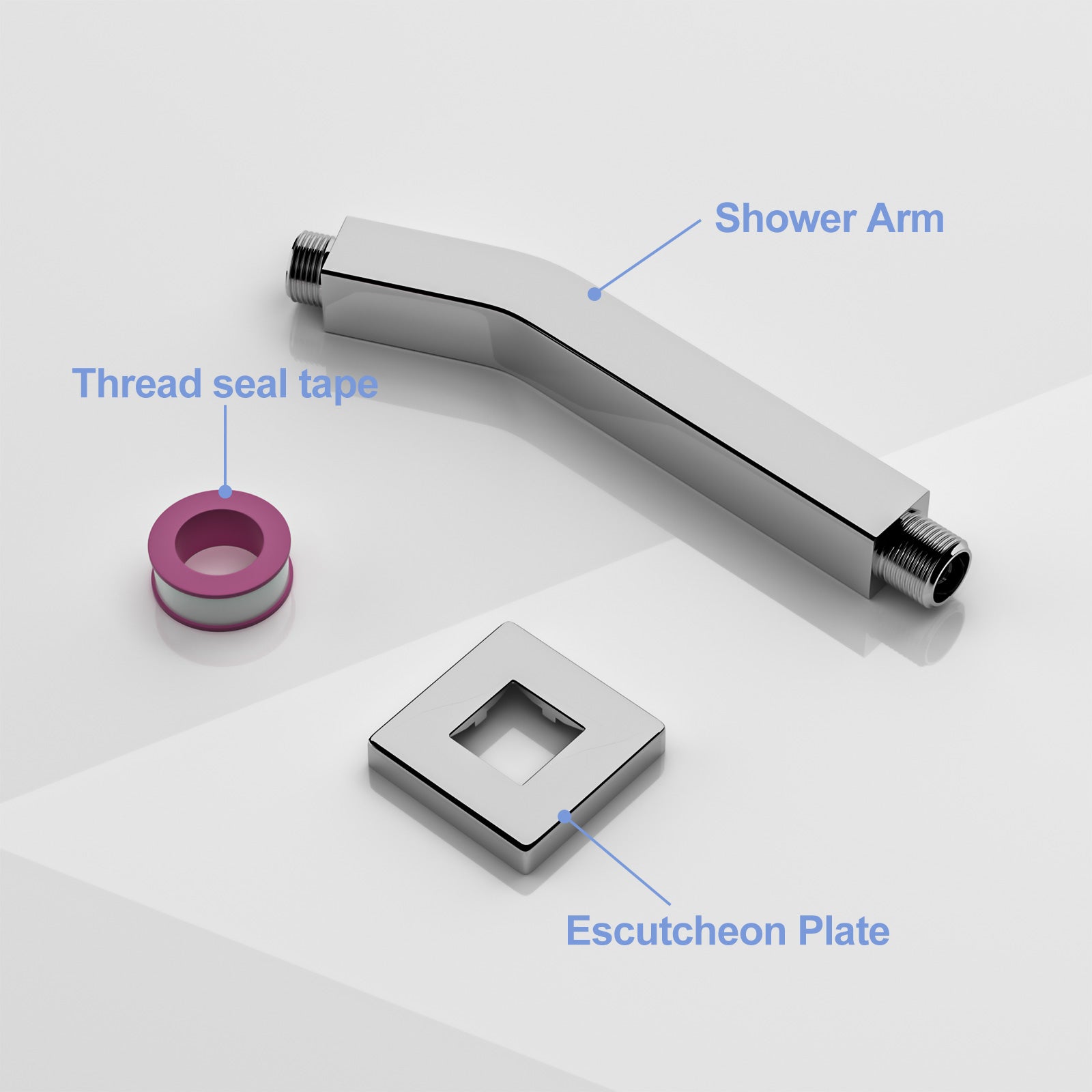 6" Shower Arm with Flange