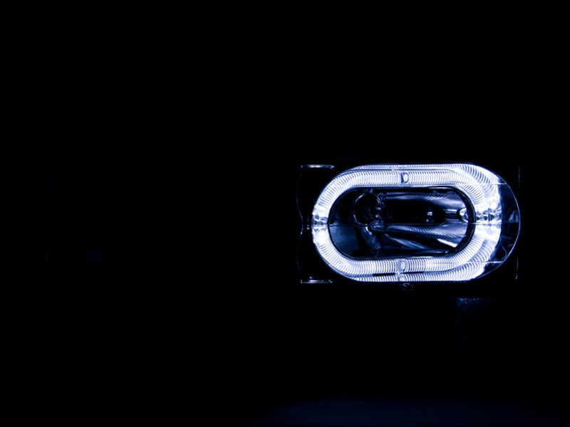 Anzo Chrome Led Halo Crystal Headlights 1992-1999 Chevy Suburban