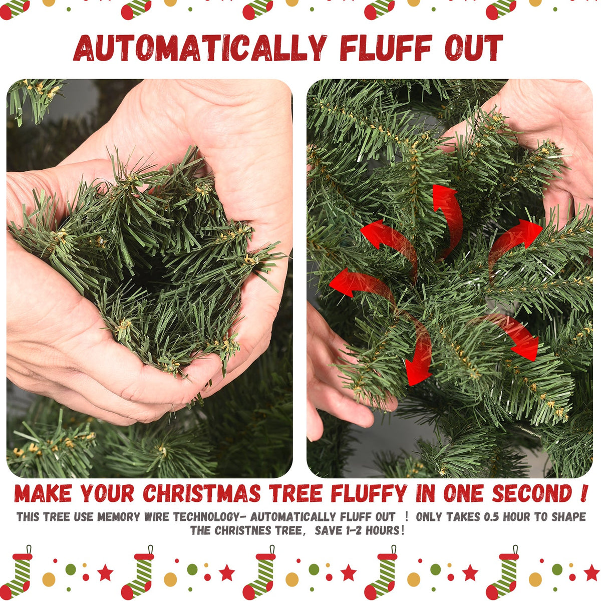 6FT Slim Christmas Tree – 850 Tips